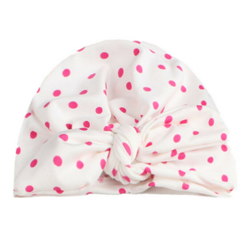 Baby Girls Cotton Polka Dot Turban